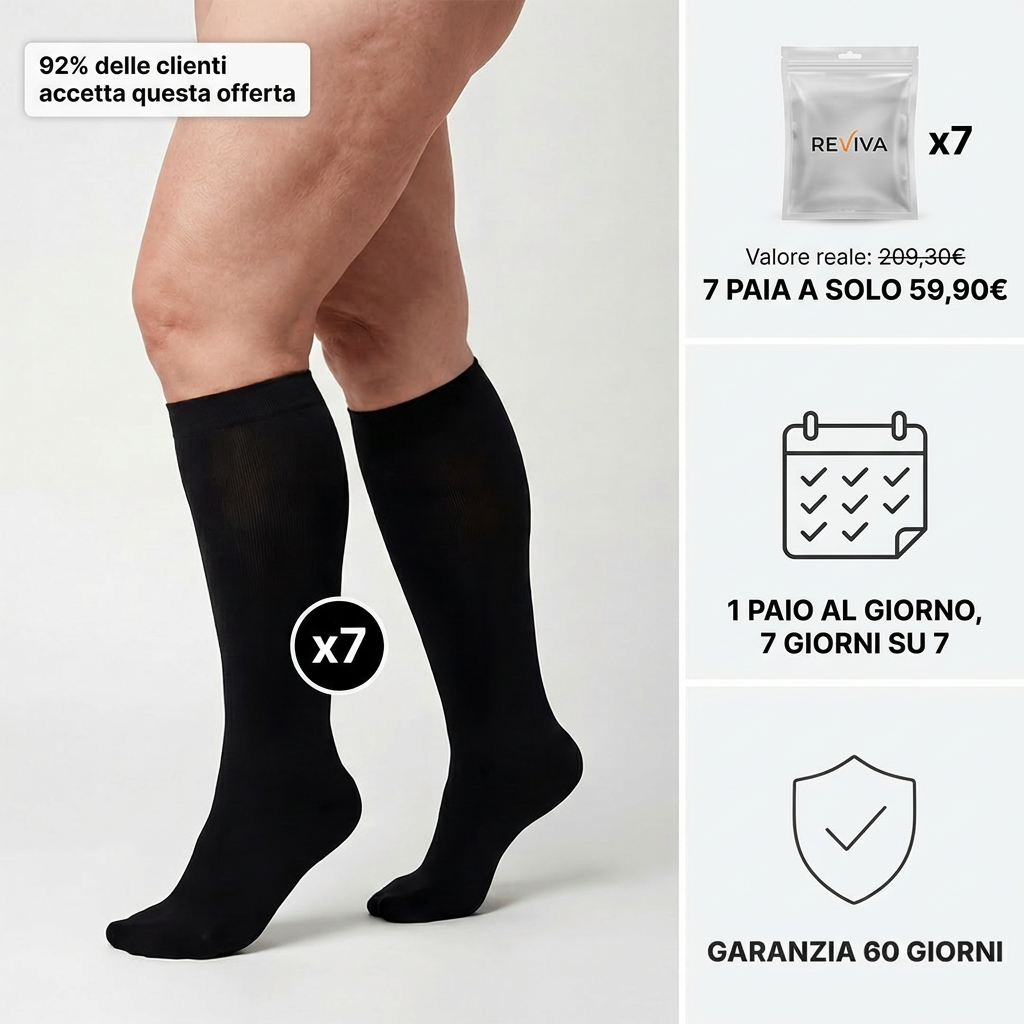 Paghi 2 Ricevi 7 | Calze a Compressione Graduata in Bambù