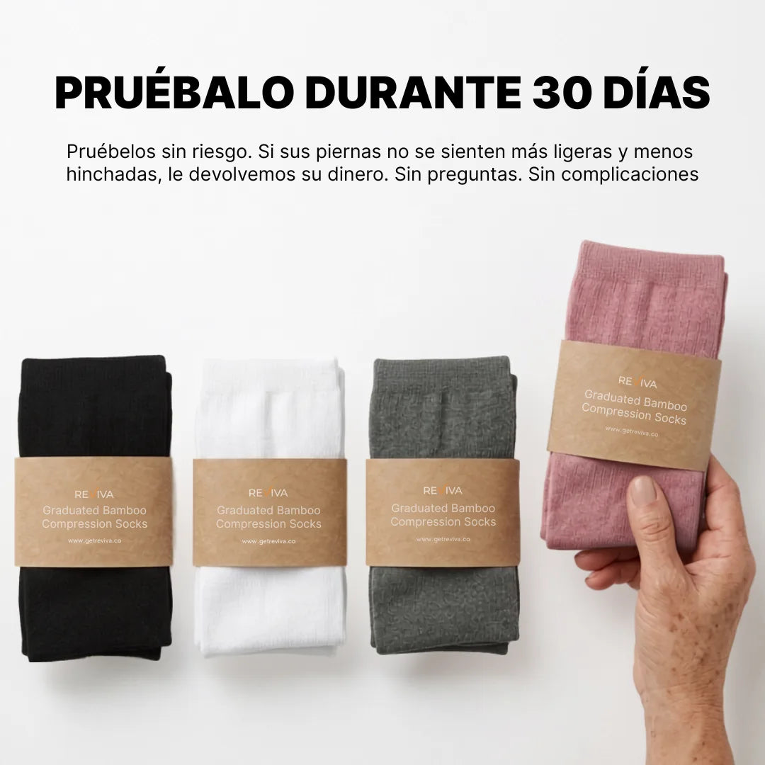 Calcetines de Compresión Graduada de Bambú
