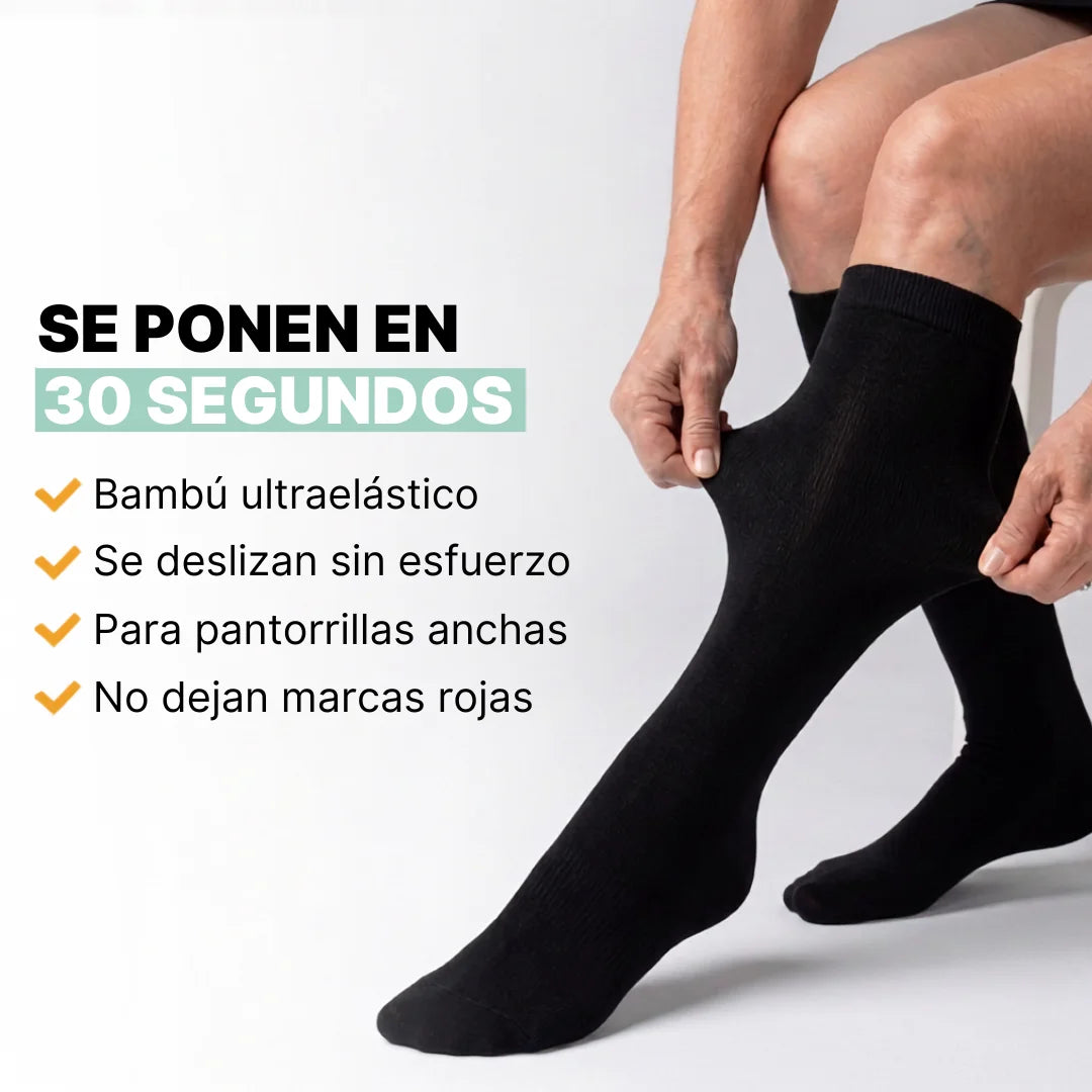 Calcetines de Compresión Graduada de Bambú