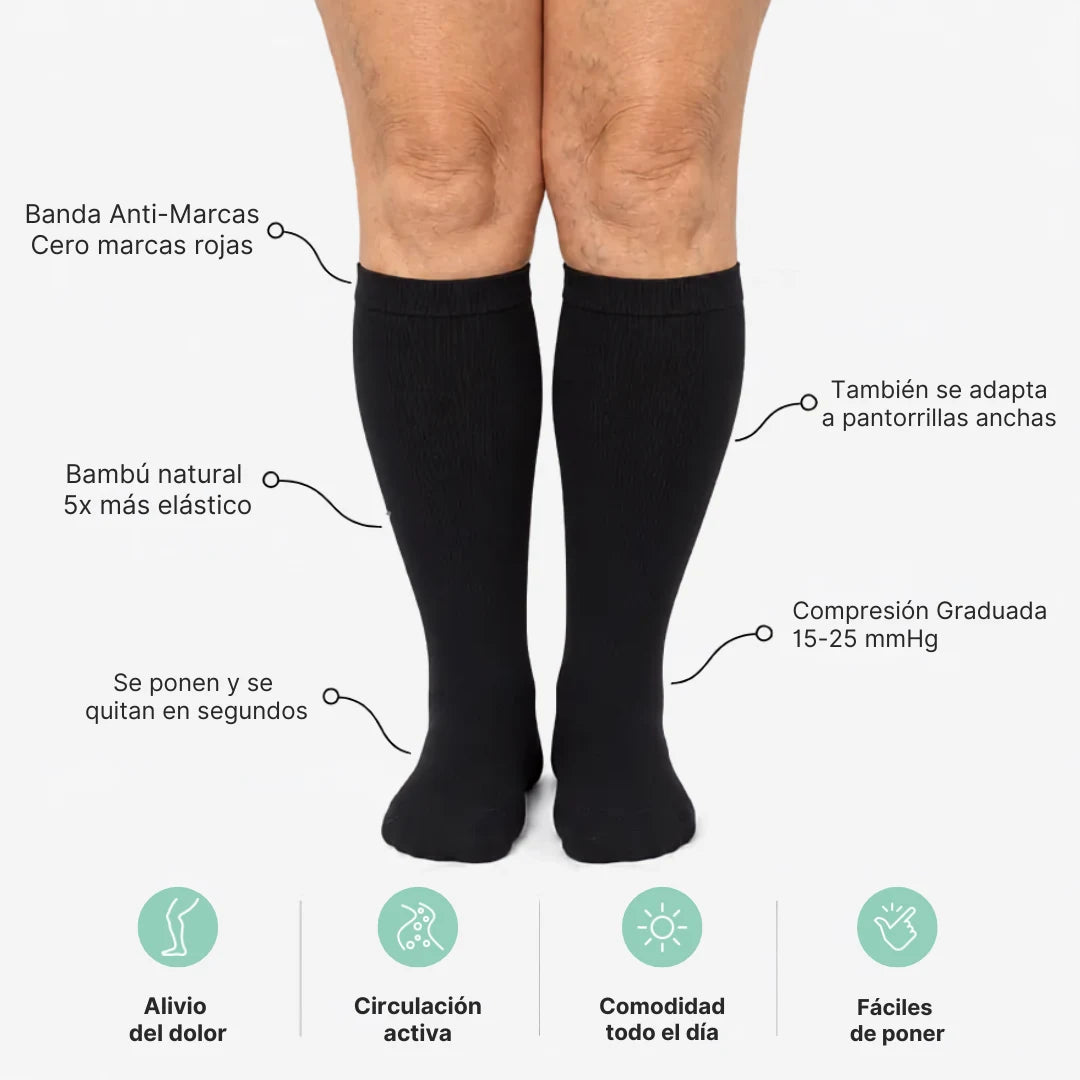 Calcetines de Compresión Graduada de Bambú