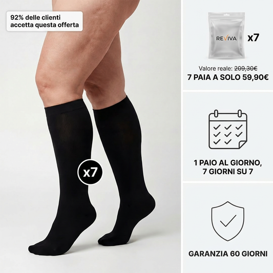 Paghi 2 Ricevi 7 | Calze a Compressione Graduata in Bambù